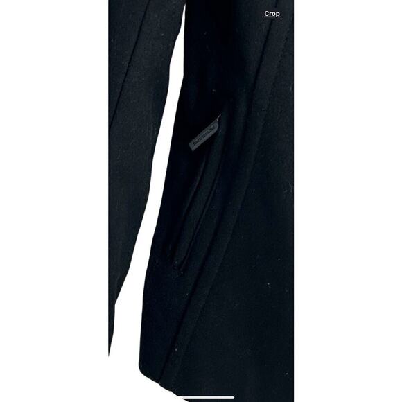 Michael Kors Wool Blend Peacoat Zipper Front Toggle Black Button Size 4 - Picture 6 of 16